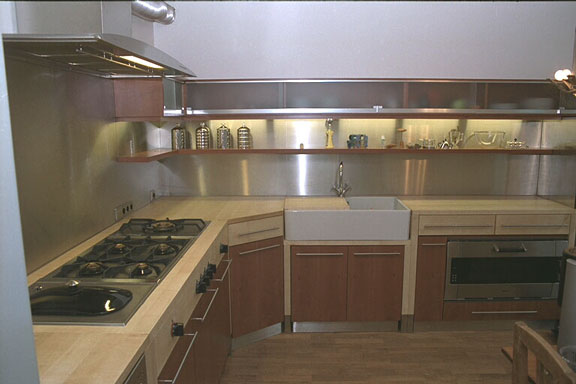 Modulküche: große Ansicht linke Ecke