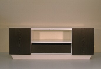 *Collection -Sideboard - weiß lackiert + Wenge-Schiebetüren